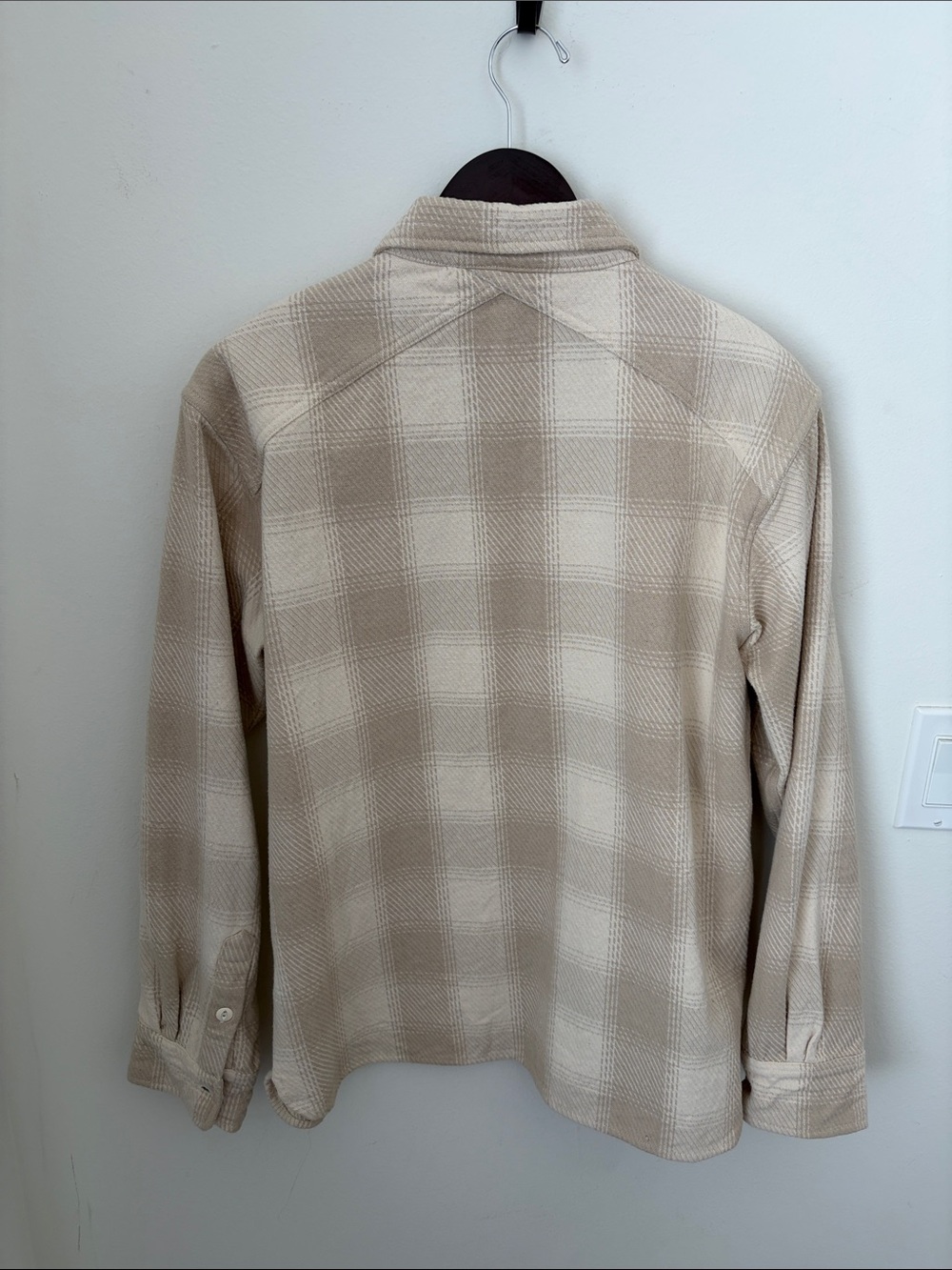 3Sixteen Crosscut Flannel (M, Alabaster Twill) - Picture 2 of 6